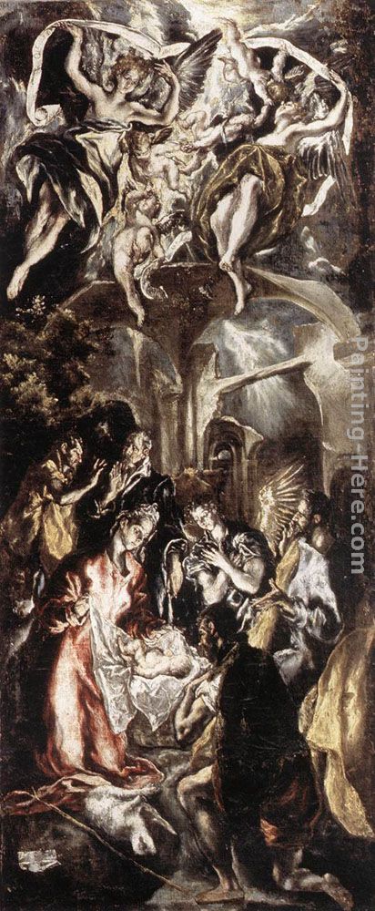 Adoration of the Shepherds painting - El Greco Adoration of the Shepherds art painting
